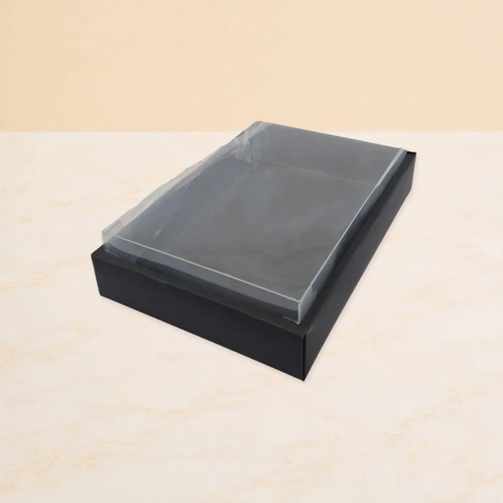 Caja Negra con Tapa de Acetato